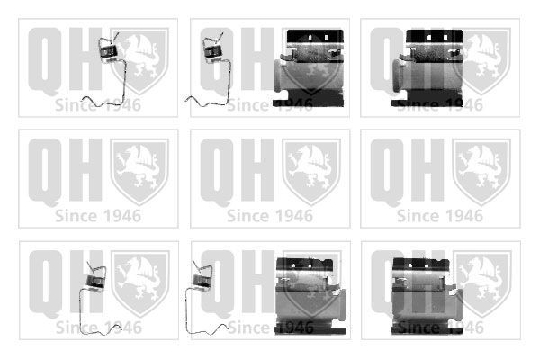 QUINTON HAZELL Accessoireset, schijfremblok BFK883 Accessoireset, schijfremblok QUINTON HAZELL TWINGO BFK883 goedkoop