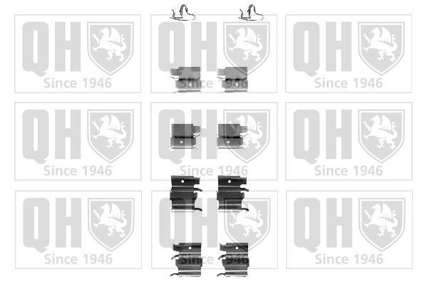 QUINTON HAZELL Accessoireset, schijfremblok BFK895 Accessoireset, schijfremblok QUINTON HAZELL COROLLA BFK895 goedkoop