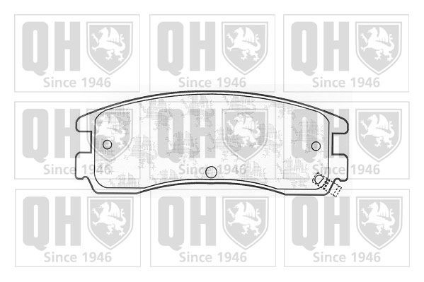 QUINTON HAZELL Piduriklotsid BP1042 QUINTON HAZELL BP1042 Piduriklotsid CADILLAC Seville IV 4.6 275 hj 1993