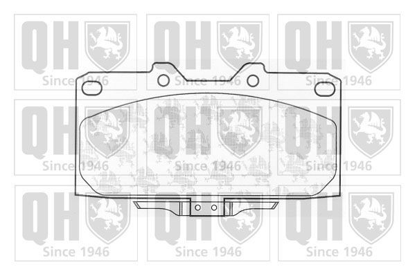 QUINTON HAZELL Bromsbelägg BP1054 BP1054 QUINTON HAZELL bromsklossar Nissan QASHQAI
