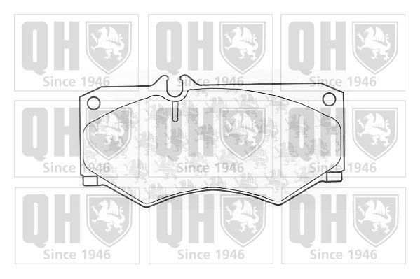 QUINTON HAZELL Bromsbelägg BP287 QUINTON HAZELL BP287 Bromsbelägg VW LT 40 original