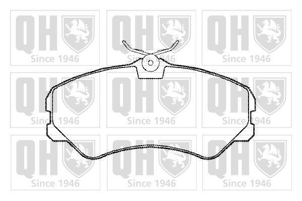 QUINTON HAZELL Plaquettes de frein BP539 Peugeot 508 Plaquettes de frein QUINTON HAZELL BP539