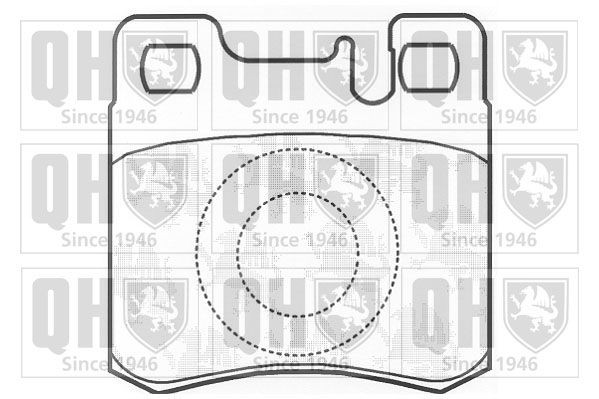 QUINTON HAZELL Remblokken BP730 BP730 Remblok MERCEDES-BENZ 190 QUINTON HAZELL