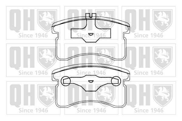 QUINTON HAZELL Τακάκια φρένων BP805 Σετ τακάκια QUINTON HAZELL DAIHATSU BP805