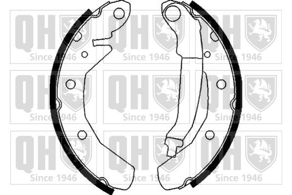 QUINTON HAZELL Bromsbacksats BS1056 QUINTON HAZELL BS1056 Bromsbackar Daewoo Matiz M150 original
