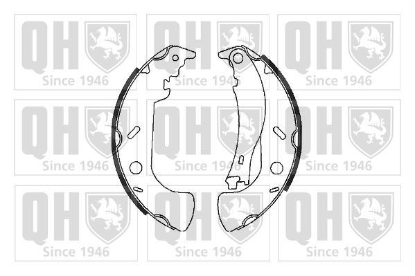 Σετ σιαγόνων φρένων QUINTON HAZELL BS1057 QUINTON HAZELL BS1057: Σετ σιαγωνες Fiat MULTIPLA 2005