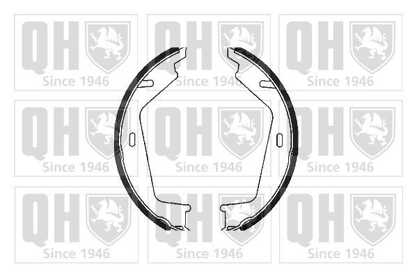 QUINTON HAZELL Σετ σιαγόνων φρένων, χειρόφρενο BS1082 BS1082 Σιαγωνες φρενων VOLVO S80 QUINTON HAZELL