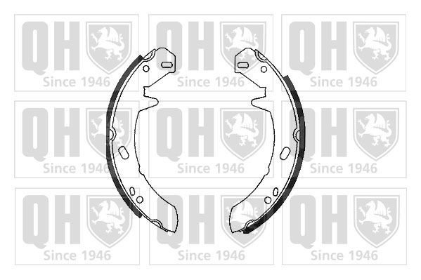 Jogo de maxilas de travão, travão de estacionamento QUINTON HAZELL BS1090 QUINTON HAZELL BS1090: Sapata de freio de mao Land Rover DEFENDER 2025
