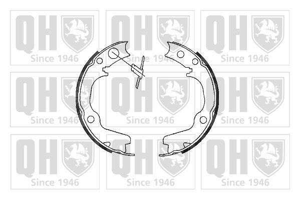 QUINTON HAZELL Handbrake shoes BS1097 QUINTON HAZELL BS1097 Legacy I Estate (BC, BJF) handbrake shoes rear and front price