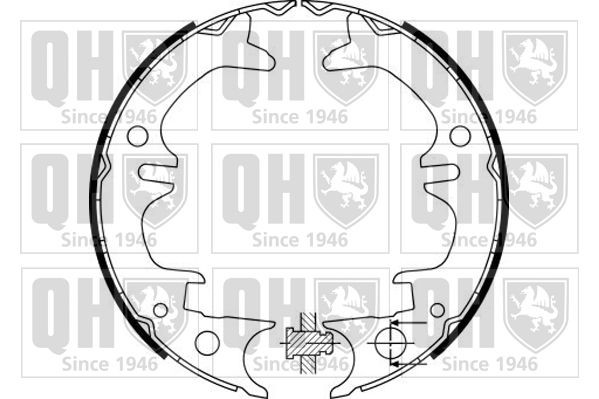 QUINTON HAZELL Handremschoenen BS1133 BS1133 Handremschoen set TOYOTA AVENSIS QUINTON HAZELL
