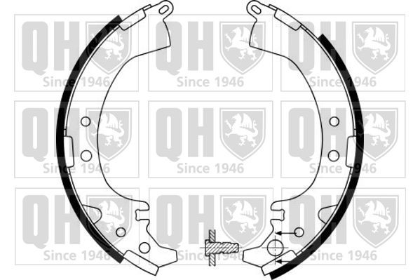 Piduriklotside komplekt QUINTON HAZELL BS1148 QUINTON HAZELL BS1148 Trummelpiduriklotsid DAIHATSU TERIOS 2018