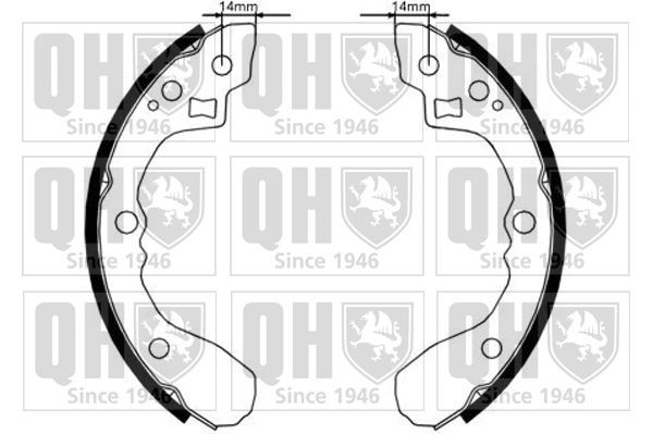 QUINTON HAZELL Bremsesko sett BS1161 QUINTON HAZELL BS1161 Bremseskosett Kia Sephia FA billige