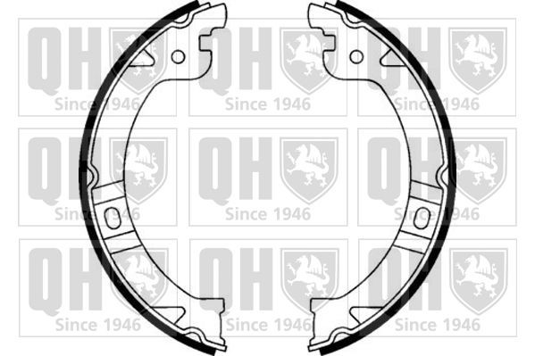 Handbrake shoes QUINTON HAZELL BS1168 QUINTON HAZELL BS1168 2008 CHRYSLER VOYAGER handbrake shoes replacement