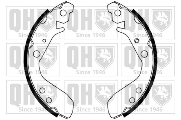 QUINTON HAZELL Remschoenset BS1172 BS1172 QUINTON HAZELL Trommelrem Honda goedkoop