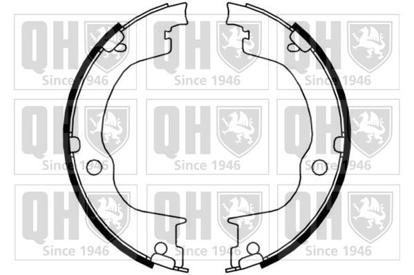 Jarrukenkäsarja, seisontajarru QUINTON HAZELL BS1189 QUINTON HAZELL BS1189: Käsijarrukengät Opel ANTARA 2012