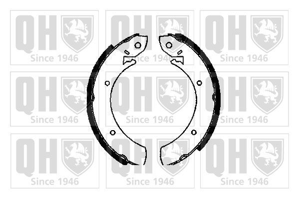 QUINTON HAZELL Remschoenset BS522 QUINTON HAZELL BS522 Remschoenen set Peugeot 607 goedkoop