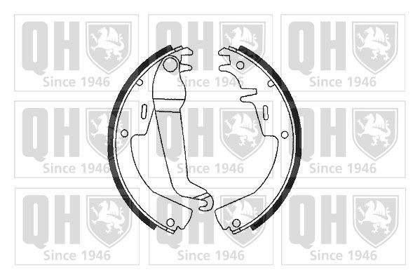 QUINTON HAZELL Remschoenset BS549 QUINTON HAZELL BS549 Remschoenset Opel Kadett C Stationwagon goedkoop