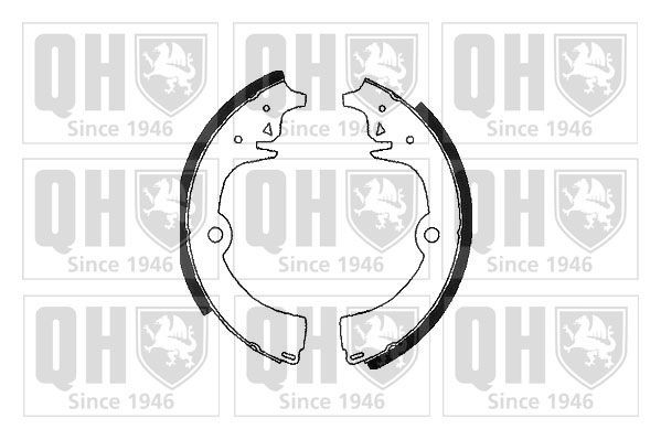 QUINTON HAZELL Brake Shoe Set BS702 PEUGEOT QUINTON HAZELL drum brakes set BS702