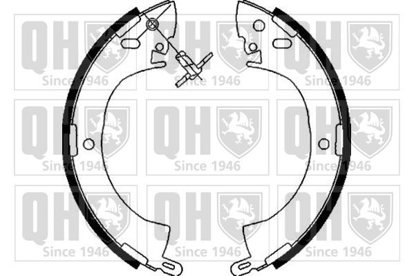 QUINTON HAZELL Σετ σιαγόνων φρένων BS741 Σετ σιαγόνων φρένων QUINTON HAZELL Skoda ROOMSTER BS741