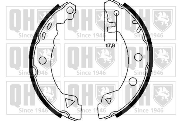 QUINTON HAZELL Sada brzdových čeľustí BS809 QUINTON HAZELL BS809 Sada brzdových čeľustí Alfa Romeo 33 907A lacné