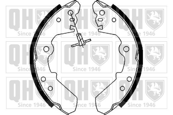 Jeu de mâchoires de frein QUINTON HAZELL BS831 QUINTON HAZELL BS831 Kit mâchoires de frein avant et arrière Opel FRONTERA 2000