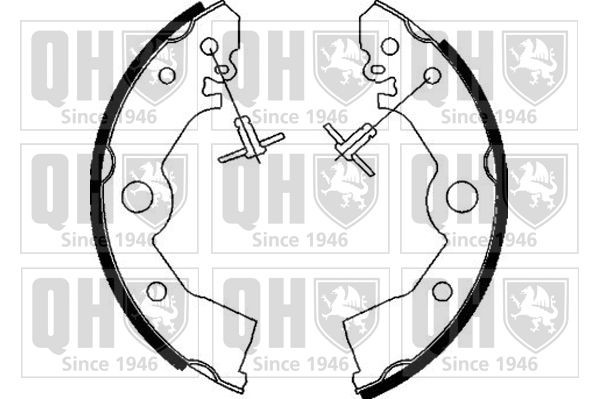 QUINTON HAZELL Kit ganasce freni BS844 QUINTON HAZELL BS844 Kit ganasce Nissan Sunny N14 prezzo