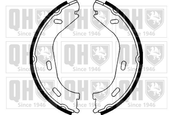 QUINTON HAZELL Handremschoenen BS854 Toyota AVENSIS Handremschoenen QUINTON HAZELL BS854