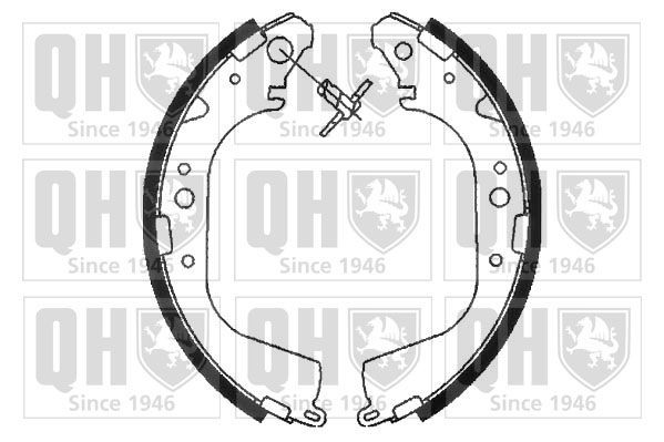 QUINTON HAZELL Jeu de mâchoires de frein BS870 QUINTON HAZELL BS870 Freins à tambour Hilux VI SUV d'origine prix