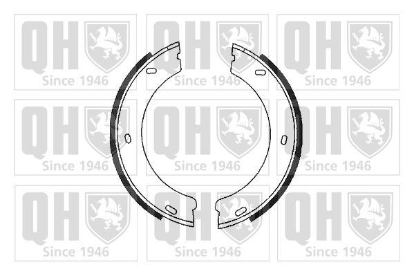 QUINTON HAZELL Handremschoenen BS877 Volvo V40 Hatchback Handremschoenen QUINTON HAZELL BS877