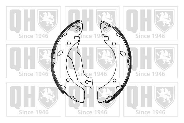 QUINTON HAZELL Jogo de maxilas de travão BS924 Jogo de maxilas de travão HYUNDAI QUINTON HAZELL BS924