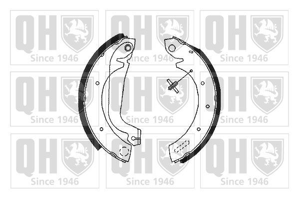 QUINTON HAZELL Bromsbacksats BS953 BS953 QUINTON HAZELL bromsbackar Nissan QASHQAI