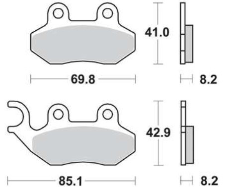 VICMA Bremseklosser P10746 P10746 VICMA Bremsebelegg Smart billige