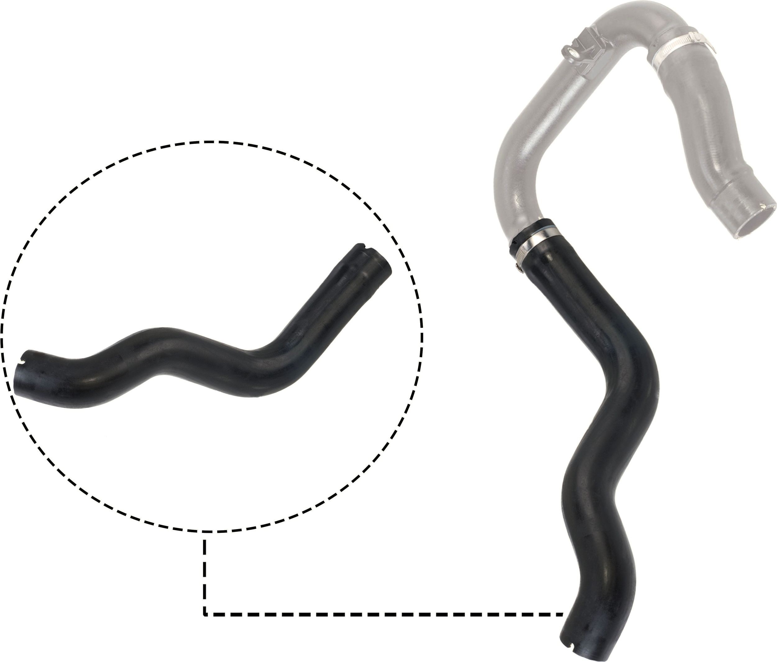 Ladeluftslange GATES 09-0475 GATES 09-0475: Ladeluftslange Fiat GRANDE PUNTO 2006