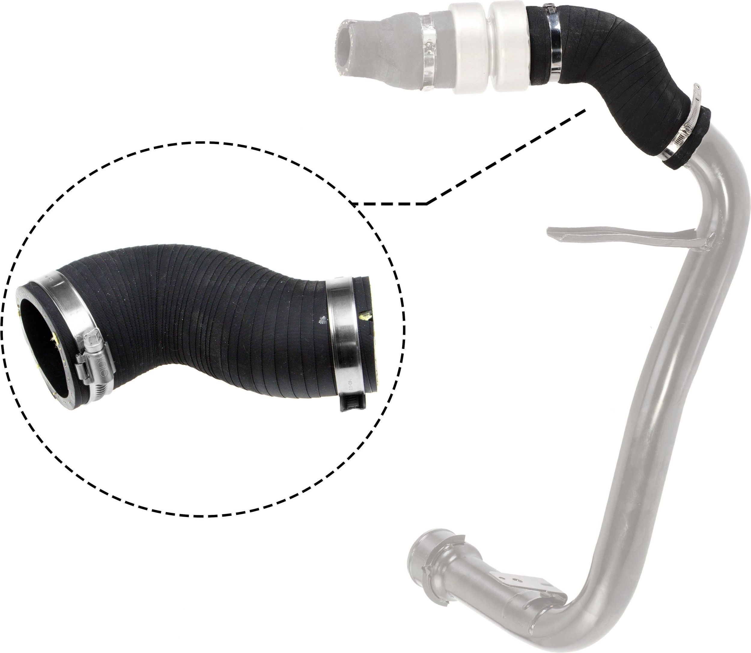 GATES Flessibile aria alimentazione 09-0481 GATES 09-0481 Manicotto turbina Chevrolet CAPTIVA originali