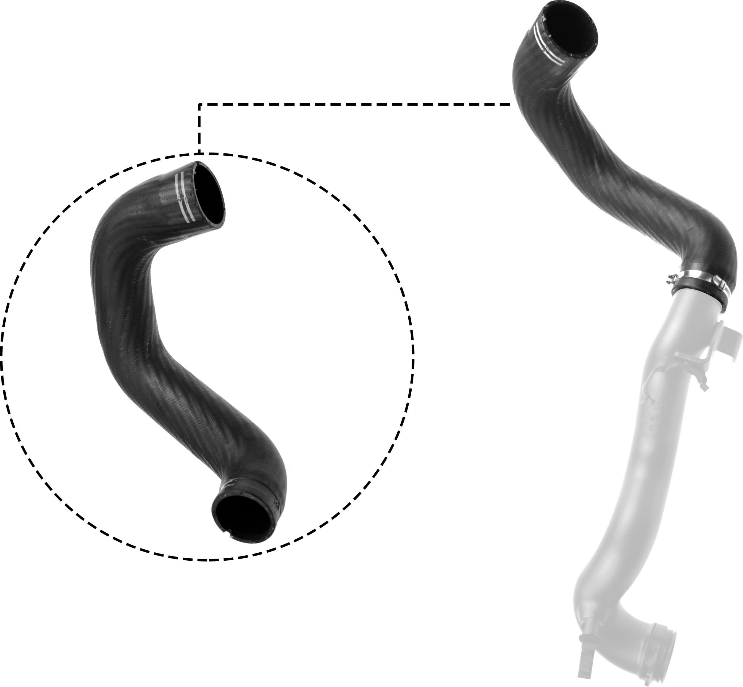 GATES Ladeluftslange 09-0514 GATES 09-0514 Ladeluftslange Renault SAFRANE originale