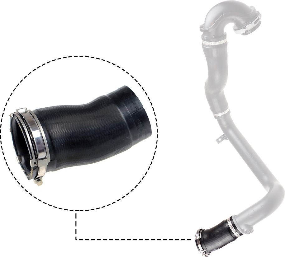 GATES Ελαστ. σωλ. αέρα υπερπλήρωσης 09-0698 09-0698 Ελαστικός σωλήνας αέρα υπερπλήρωσης SAAB 9000 GATES