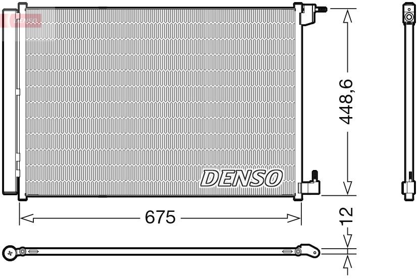 DENSO Συμπυκνωτής, σύστ. κλιματισμού DCN17060 DENSO DCN17060 Κλιματισμός Mercedes X253 2016