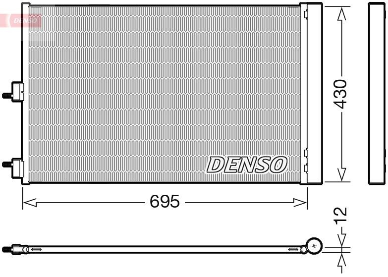 DENSO Kondensaator, kliimaseade DCN17061 DCN17061 Kliimaradiaator MERCEDES-BENZ G-klass DENSO