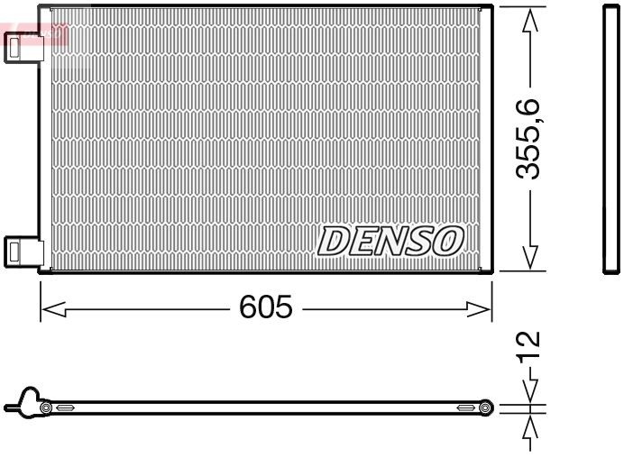 DENSO Condensor voor airco DCN23041 Mercedes-Benz A-Klasse Airco-koeler DENSO DCN23041