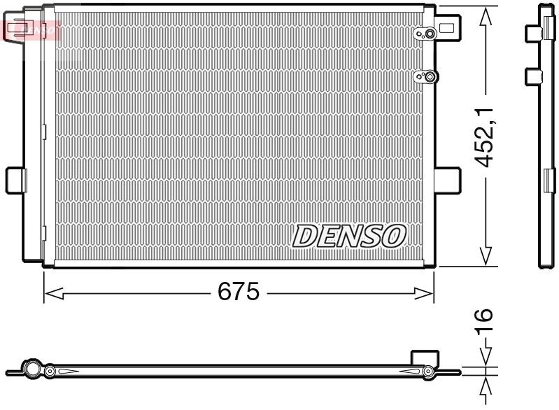 Kondensaator, kliimaseade DENSO DCN32065 DENSO DCN32065 Volkswagen AMAROK 2015 Kliimaradiaator