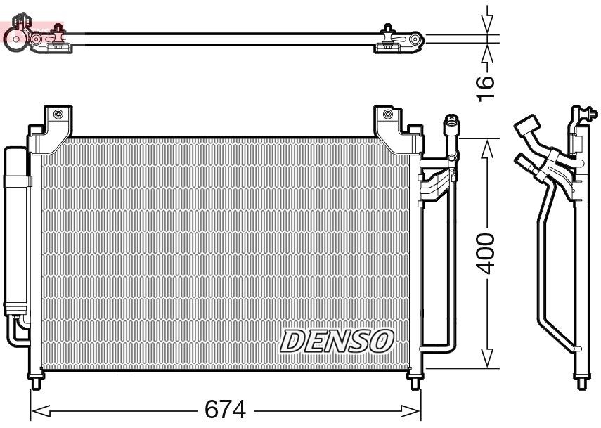 DENSO Kondensator, klimaanlæg DCN44013 DENSO DCN44013 Kondensator klimaanlæg Mazda CX-7 billig