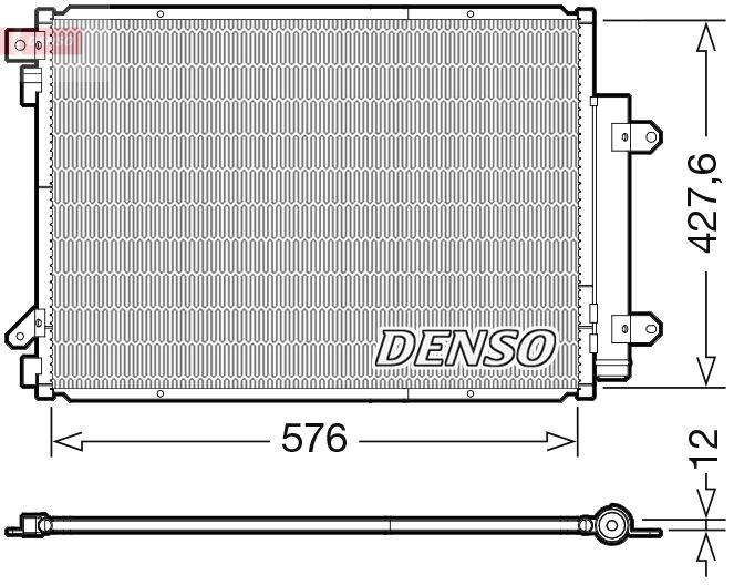 DENSO Συμπυκνωτής, σύστ. κλιματισμού DCN47008 DENSO DCN47008 Συμπυκνωτής Century 5 φθηνά