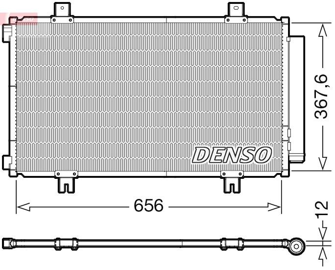 DENSO Kondensor, klimatanläggning DCN47009 DCN47009 DENSO kondensor SUZUKI JIMNY