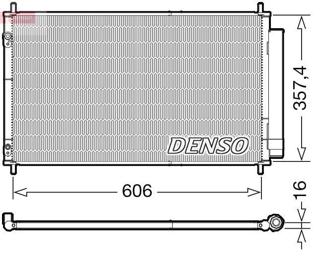 DENSO Condensatore climatizzatore DCN50058 DENSO DCN50058 Condensatore aria condizionata TOYOTA Aygo X (AB70) originali prezzo
