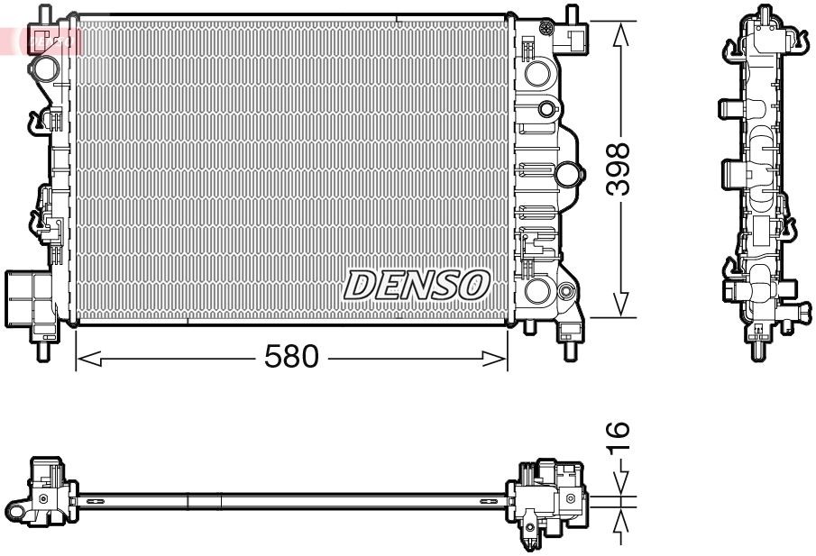 Ψυγείο, ψύξη κινητήρα DENSO DRM20117 DENSO DRM20117: Ψυγειο νερου Chevy AVEO 2022