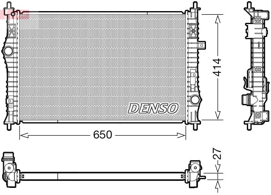 DENSO Radiador, arrefecimento do motor DRM21104 Radiadores refrigeração DENSO 4007 DRM21104 baratos