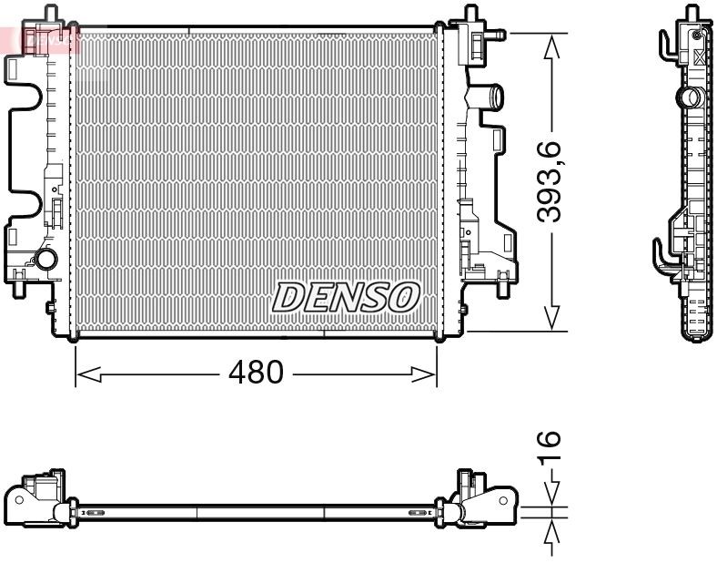 DENSO Engine radiator DRM23113 price Smart 453 Radiator DRM23113 DENSO