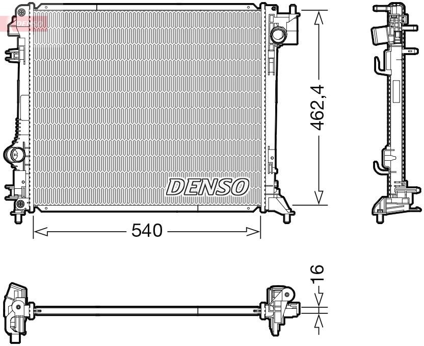 Radiateur DENSO DRM46062 DENSO DRM46062: Radiator Nissan QASHQAI 2024