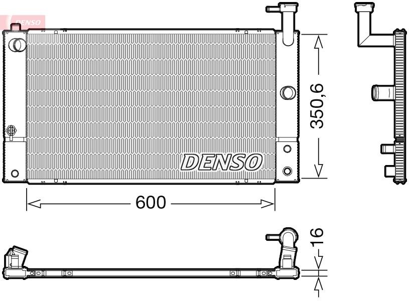 Ψυγείο, ψύξη κινητήρα DENSO DRM50133 DENSO DRM50133 Ψυγειο νερου TOYOTA PRIUS 2004