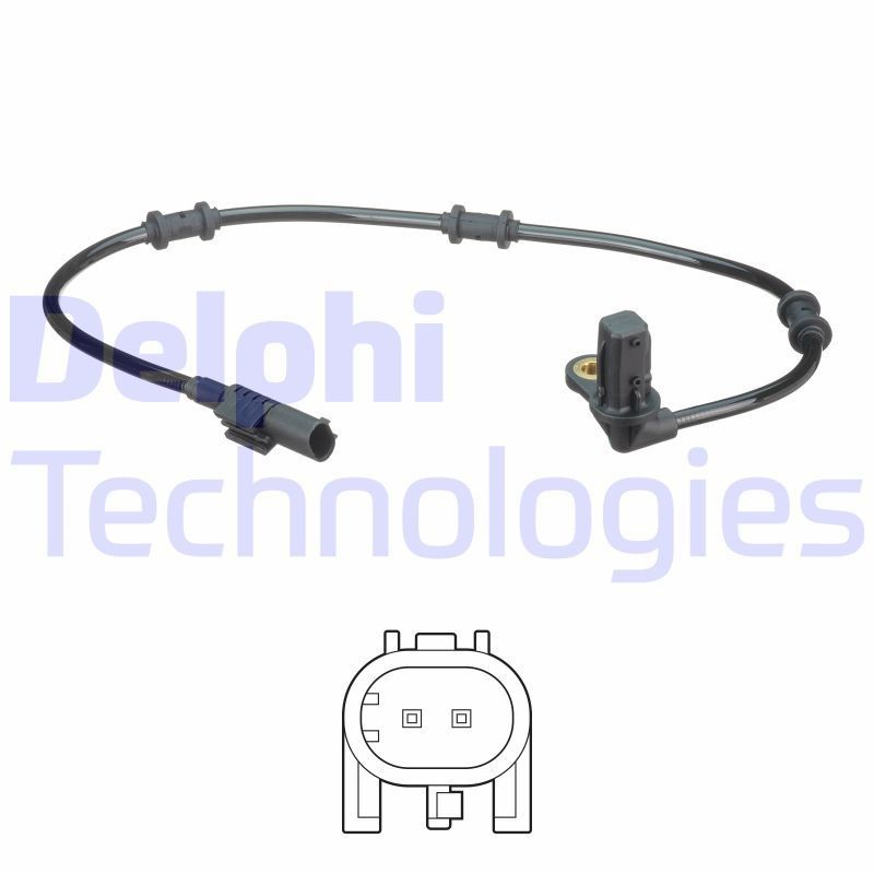 DELPHI Wielsnelheidssensor (ABS) SS20593 Wielsnelheidssensor (ABS) DELPHI G-Klasse SS20593 goedkoop